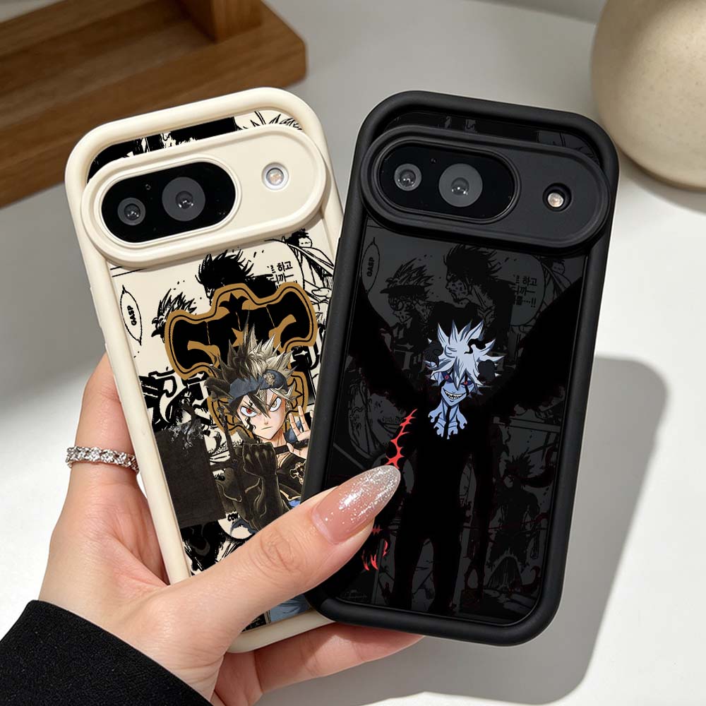 Google Pixel 8A - Funda de silicona para teléfono Black