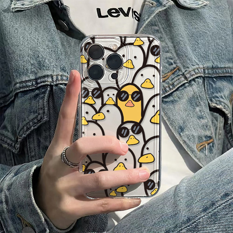 Apple Iphone 15 Pro Max - Funda bonita de pato de dibujos